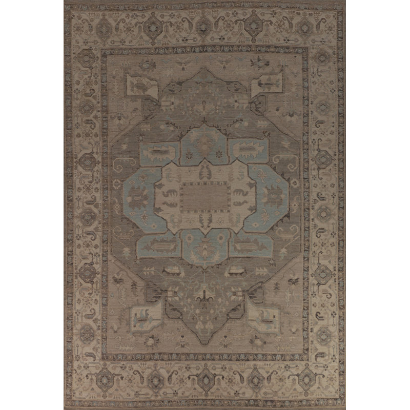 Vegetable Dye Oushak Turkish Large Rug 10