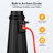 3-Head Outdoor Lamp Post Light with Outlet, Black Street Light Pole with Dusk to Dawn