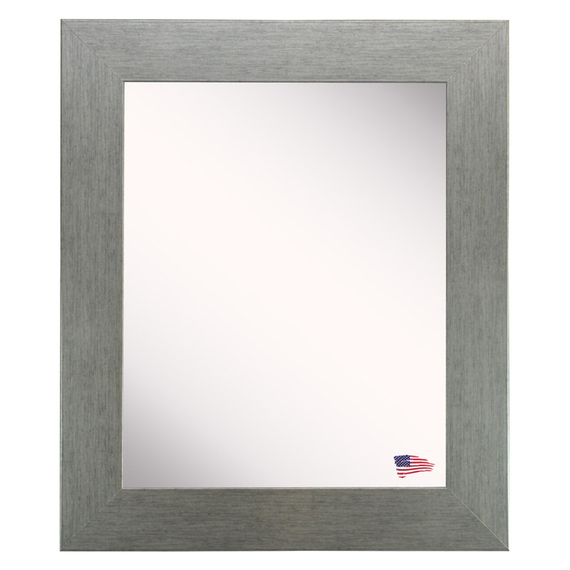 Dematteo Flat Wall Mirror, 32.5" H x 36.5" W