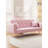 71 Inch Convertible Bed, Pink Velvet Upholstery, 2, For Small Spaces Inches, Ideal Spaces, Adjustable Back, Quality Materials, Effortless Assembly-2076324373