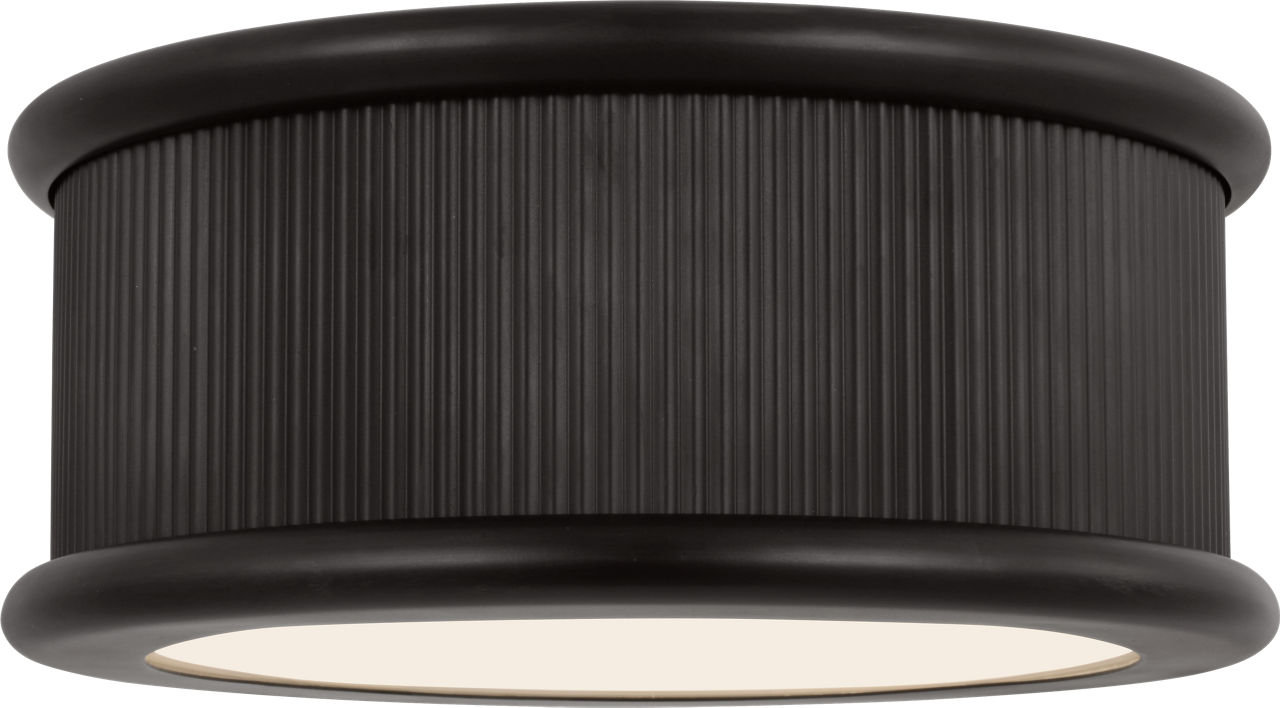 Rigsby 5-Light Flush Mount, Aged Iron, 6" H x 14" W x 14" D