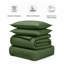 Haffa Microfiber Striped Duvet Cover Set with Pillowcases Included-122106028-122106034