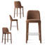 Tabouret de comptoir moderne 26,5 "entièrement rembourré en tissu (ensemble de 4)-131976271