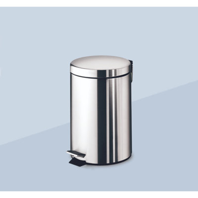Therrien Steel Step On Kitchen Trash Can