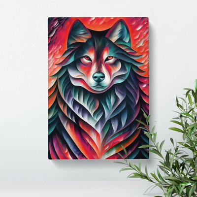Wolf Portrait No.2 - Wrapped Canvas