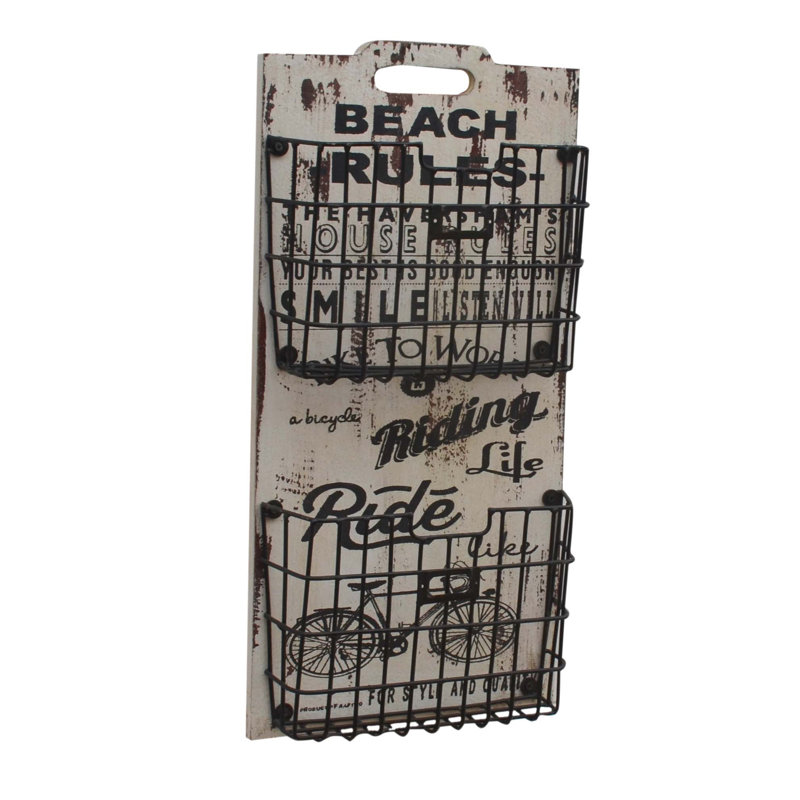 Wall Organizer with Wall Baskets