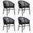Square 4 - Person 31.5" Long Dining Set-1030274423