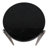 Contemporary Round Quartz Accent Side Table For Home Decor - Stylish Narrow End Table For Living Room Or Bedroom Styling - Set Of 2, 24", Black-306254770-306254768