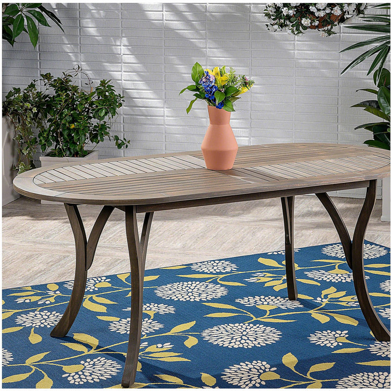 Table de salle à manger en bois d'acacia 70 "