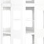 4 tablettes rotatives toutes pivotantes, 360 roulettes, construction, finition blanche, assemblage facile, grande utilisation de l'espace blanc, étagères spacieuses, avantage rapide-120632354