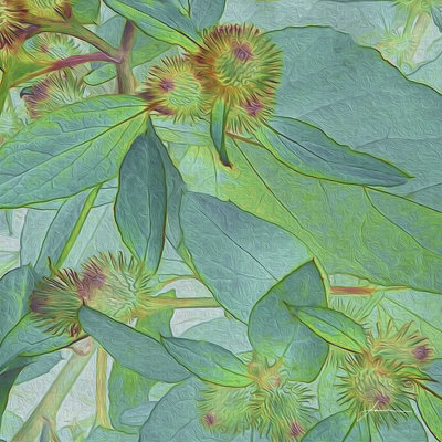 " Prickley Tiles I " by James Burghardt Painting Print