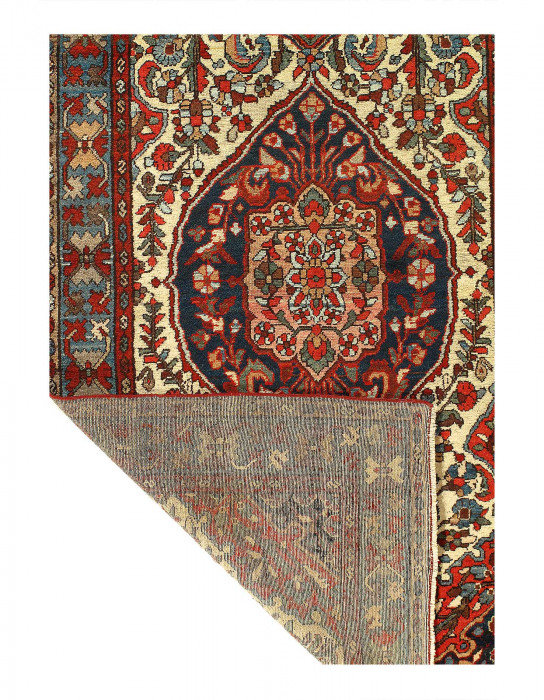 Hamdan perse antique 3 pi 6 po x 6 pi 7 po