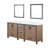 Ziva 80 in W x 22 in D Double Bath Vanity, White Top and 30 in Mirrors-467040250-515738150