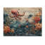 Calmar abstrait en collages colorés corail II - art mural en bois de calmar - sur bois de pin naturel-1434880003