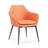 Teegan 19'' H Upholstered Metal Armchair-463156450-438107533