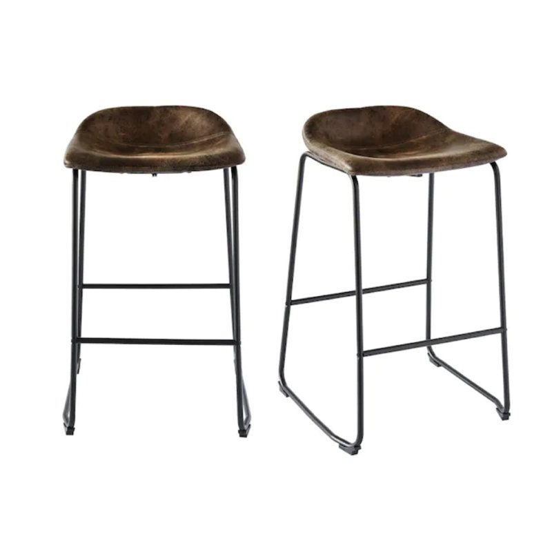 Tabouret de bar 29 po Rome, Brun rustique, Tabouret de bar (siège d'une hauteur de 29 po)