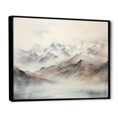 Morning Fog Mountain Wonder IV - Mountains Canvas Art
