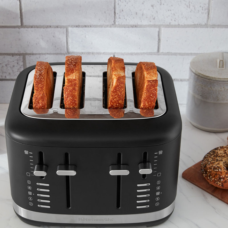 KitchenAid 4 Slice Toaster, Black Matte, Matte Black