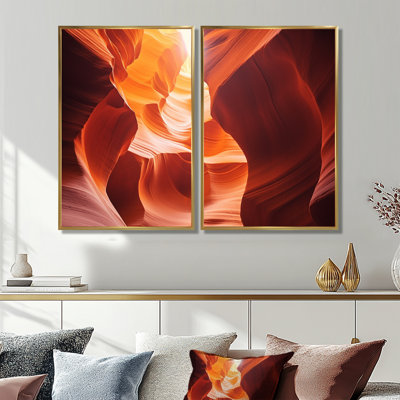 Canyon Antelope Harmony I - Paysages, Arizona, impressions sur toile, 2 panneaux