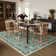 Goldene Animal and Insect Washable Floor Mat - Non-Slip Area Rug Non Slip Green Area Rug Low Pile Stain Resistant Throw Carpet for Dining Room