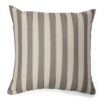 Striped Cotton Throw Pillow