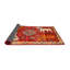 Tapis traditionnel rouge / orange / beige-1944394388