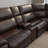 6-Piece Leather Power Sectional with Top-Grain Upholstery & Console