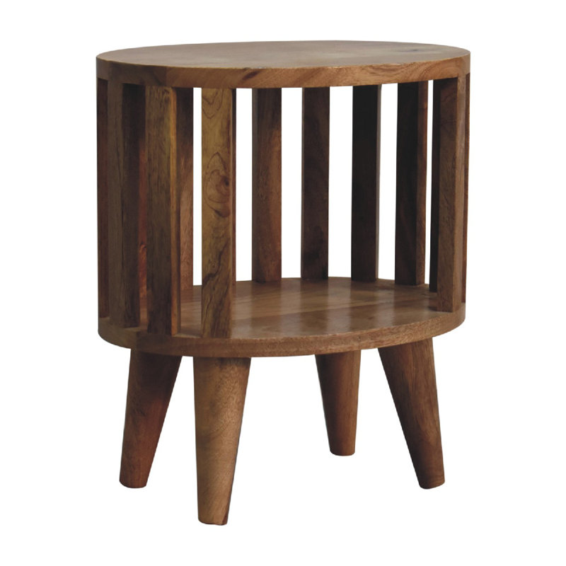 Izora 36cm W Solid Wood Bedside Table