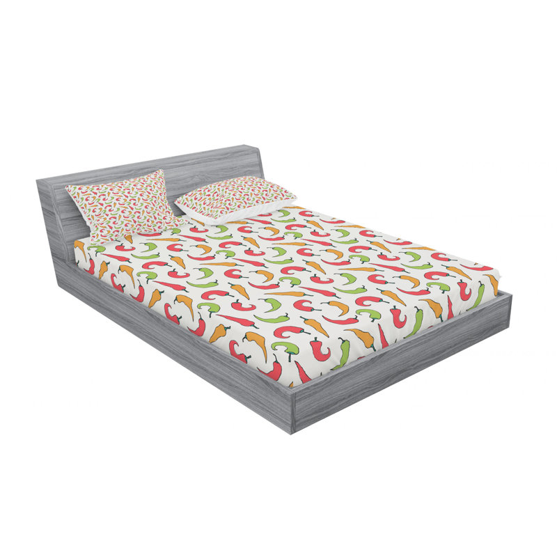 Microfiber Sheet Set, Queen Sheet Set with Fitted Sheet