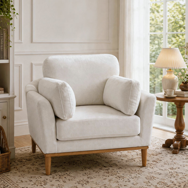 Fauteuil d'appoint 42 po, Blanc