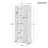 Storage Cabinet With Two Doors For Bathroom, Office, Adjustable Shelf, MDF Board, Brown (Old Sku:N725P181207D)-1892355381