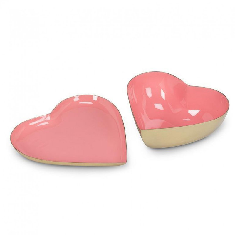 Heart Shaped Enamel Tray