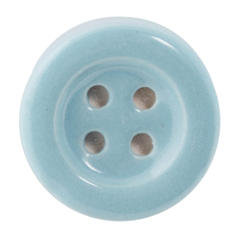 Nicola Spring - Floral Ceramic Cabinet Knob, Blue