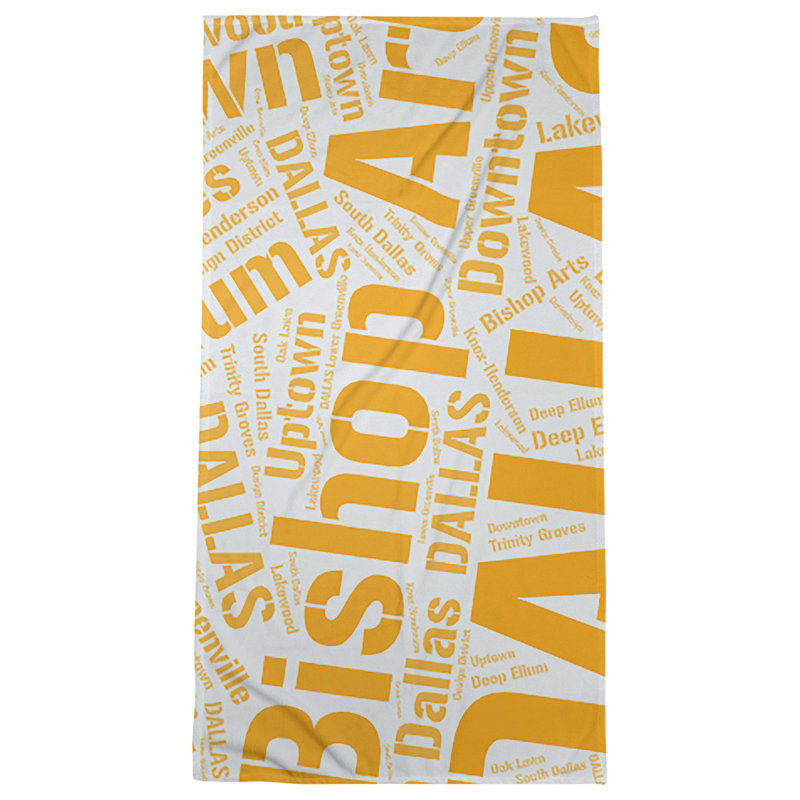Bath Towel, Orange, Microfiber, Dallas