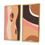 «Retro Abstract Colorful Landscape Design V», ensemble de 2 reproductions-1404700496-1404700508