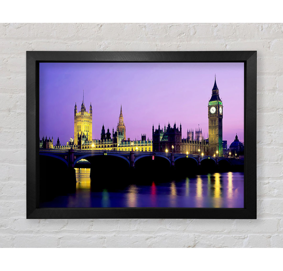 London Bridge City Lights - Einzelner Bilderrahmen Kunstdrucke