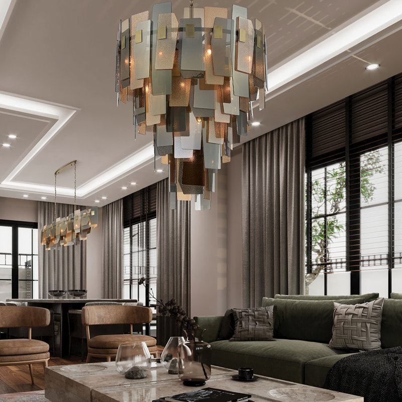 Cocolina 19 light Chandelier in Bronze