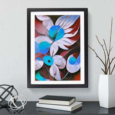 Modern Abstract Flowers No.3 - Framed Print