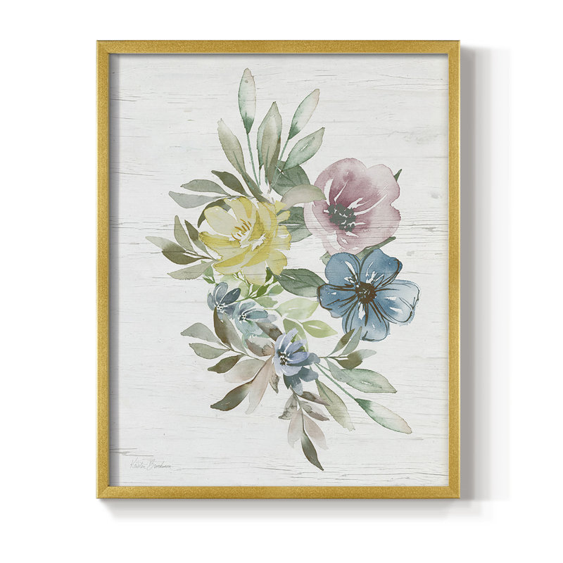 Spring Meadow Arrangement I Framed Print - Solid Wood