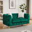 Compression Sofas, Green Velvet 61 Inch Modern Chesterfield Home Couch