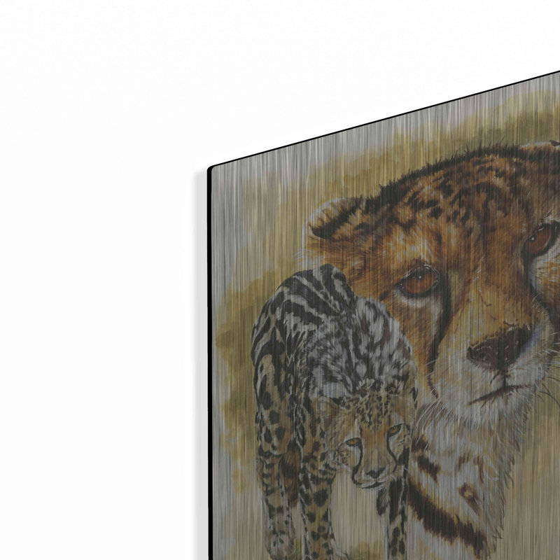 Peinture sur métal «Eminence» par Barbara Keith, H 16 po x l 12 po x P 0,13 po