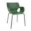 Fauteuil d'extérieur empilable Allenhurst vert-257146092