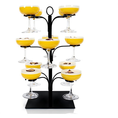 Holds 12 Glasses, Compatible With Champagne Glasses Up To Tall, Drink Tree And Champagne Tower Stand , Hosting Essentials