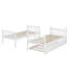 Lit superposé en bois d'hévéa avec lit gigogne escamotable, transformable en deux lits séparés-2014052477-2014052479
