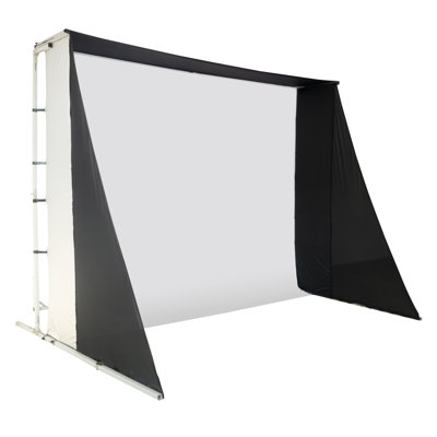 White 98.4" x 119.5" Portable Front Projection ImpactWhite Golf Projector Screen
