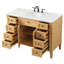 Rivers 48'' Single Bathroom Vanity with Carrara Marble Top-73360011