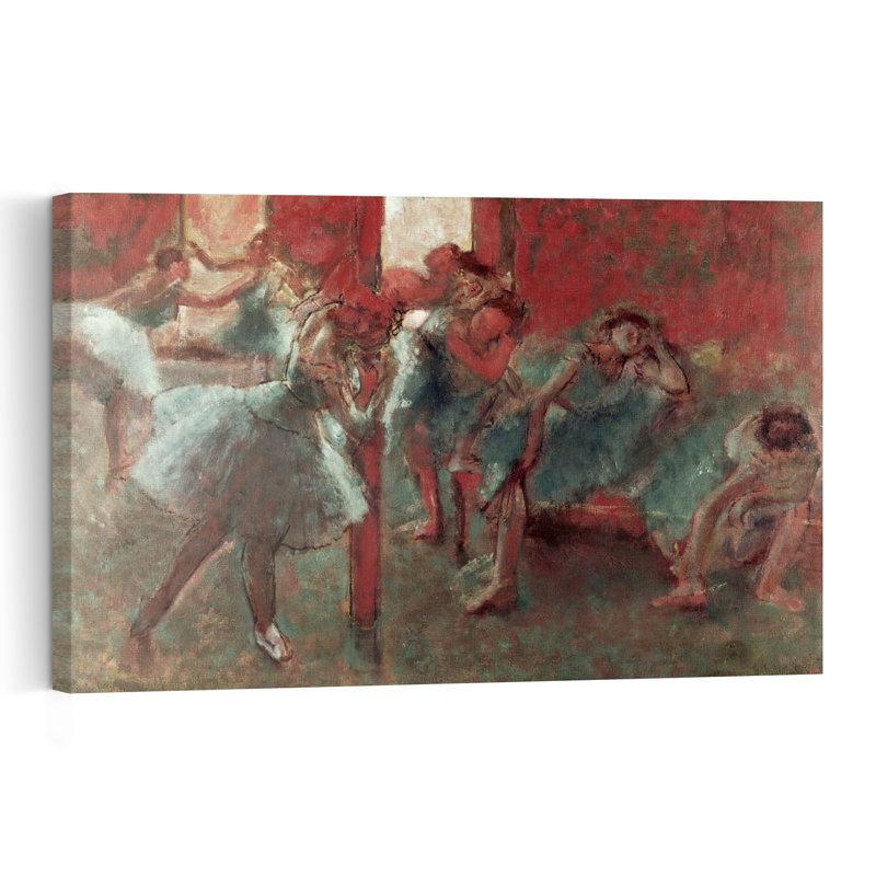 Danseuses en répétition, 1895-1898 - Estampe d'art mural abstraite contemporaine, H 32 po x l 48 po