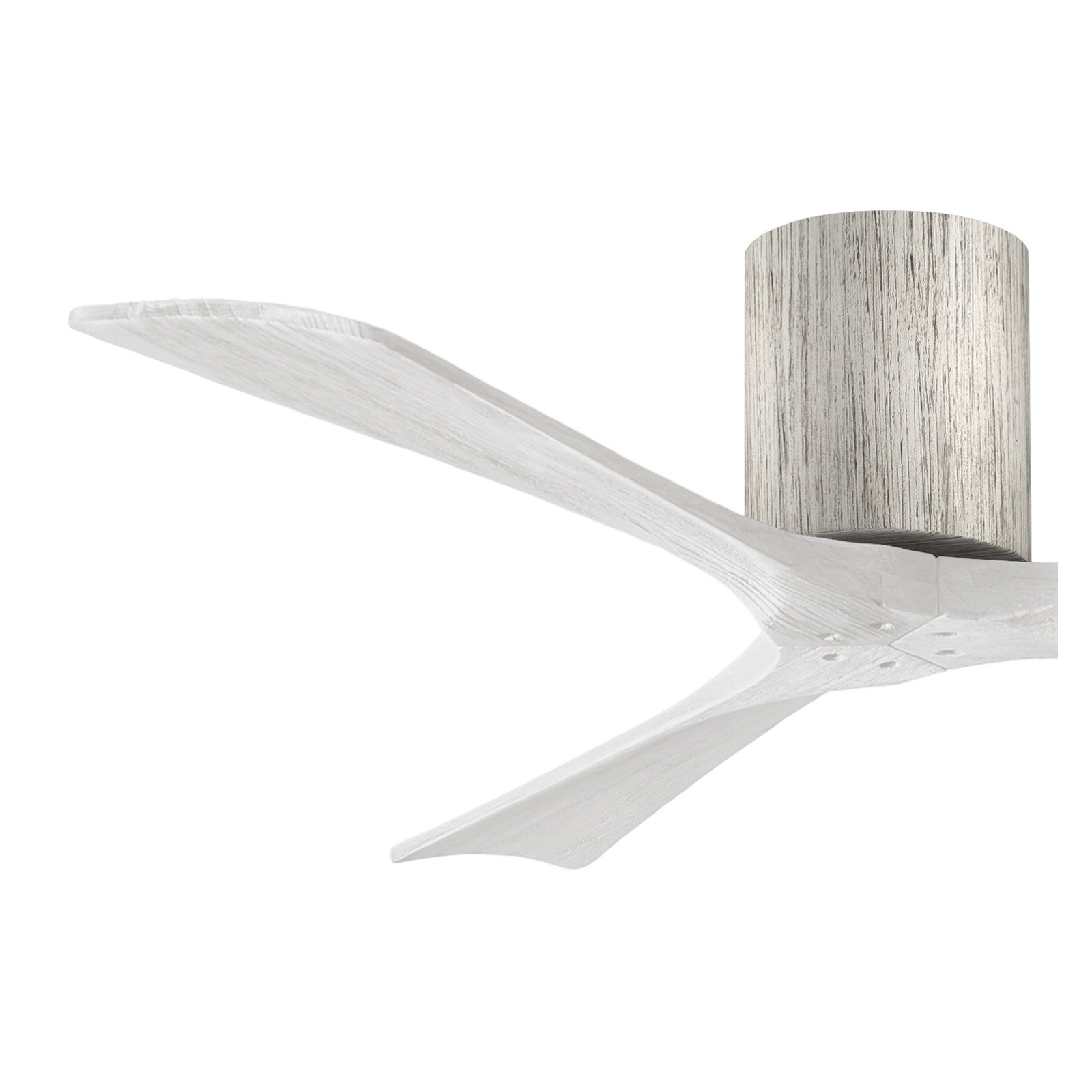 Olivier 3 Blade Ceiling Fan, Barn Wood Tone, Matte White, 52"