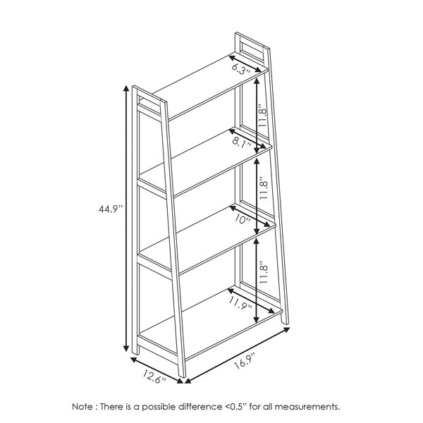 Highland Dunes Groveport Ladder Bookcase & Reviews | Wayfair