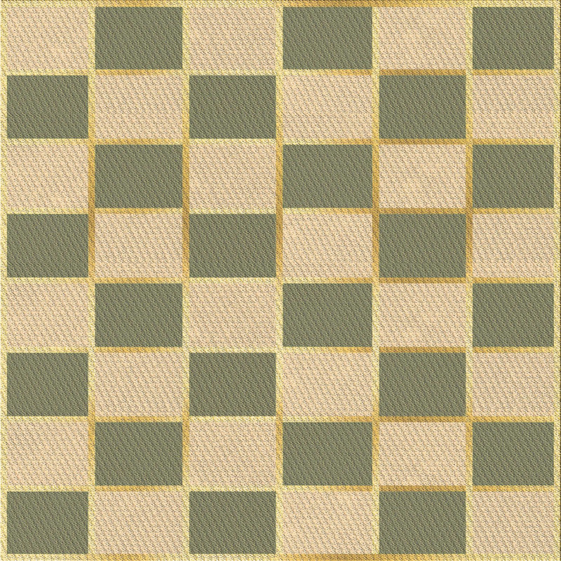 Checkered Indoor Rug, Square 7'